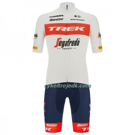 Cykeltøj + Cykelshorts 2022 Trek-Segafredo Hvid Rød